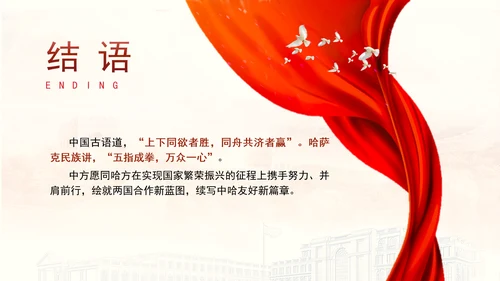 同心笃行续写中哈关系新篇章党课PPT课件