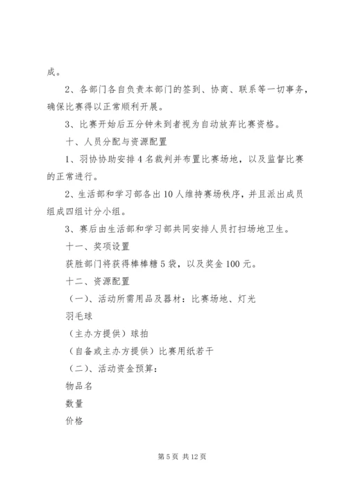 部门羽毛球赛方案.docx