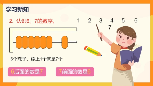 人教版数学上册67的认识课件PPT模板