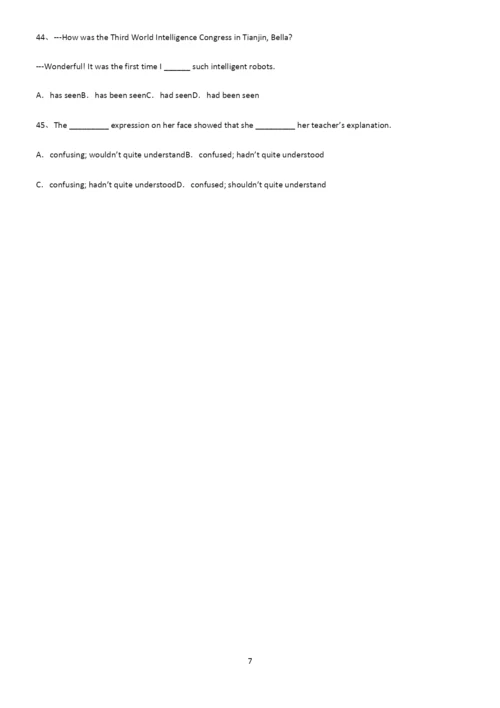 (文末附答案)高中英语过去完成时必考考点训练.docx