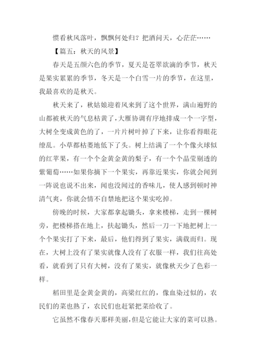 秋天的风景作文400字.docx