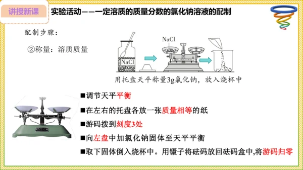 9.3.2 溶液的配制 溶质质量分数的综合计算（25页）课件-- 2024-2025学年化学人教版九