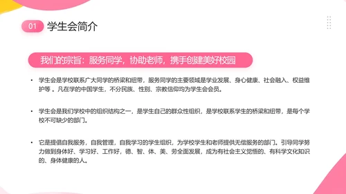 中学大学新生学生会招新学生会招聘通用PPT模版