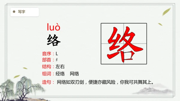 【2025春季学期教材】语文六下10.古诗三首  生字识记 课件