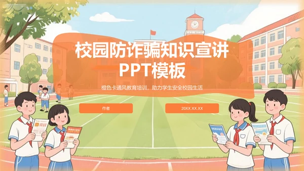 校园防诈骗知识宣讲PPT模板