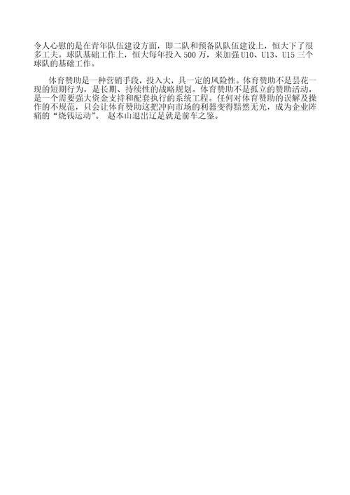 某集团的体育营销战略