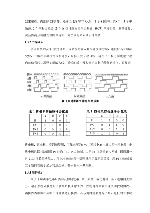 基于单片机的步进电机控制基础系统汇编及C语言程序各一个.docx