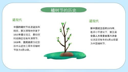 312植树节活动PPT模板