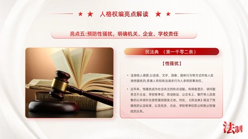 红色简约党政风民法典系列解读公司法制宣传普法培训PPT课件