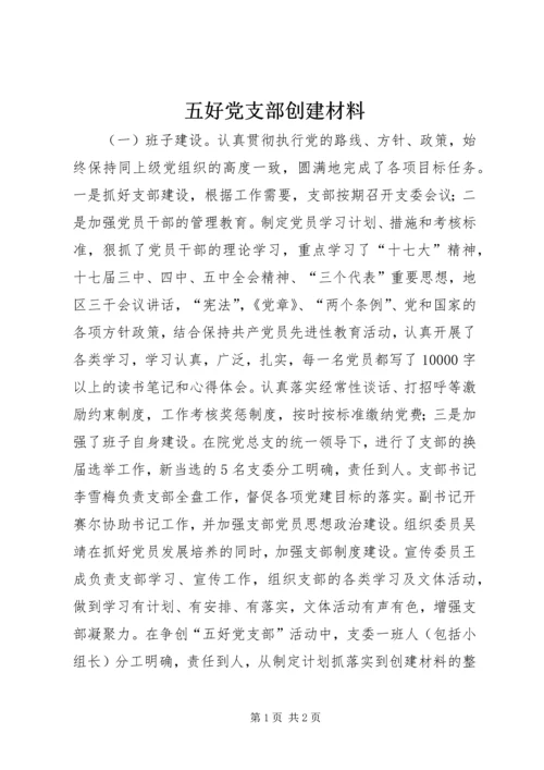 五好党支部创建材料_1.docx