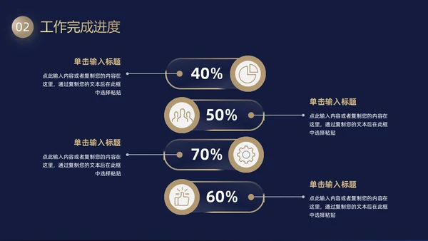 黑金毛玻璃风工作总结PPT模板