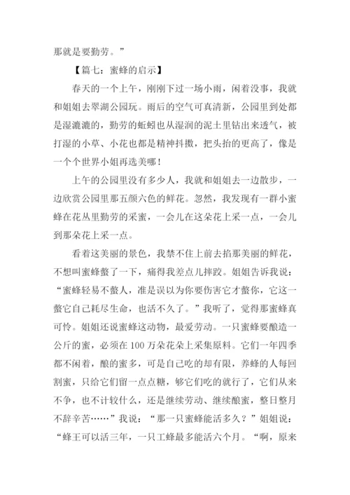 蜜蜂的启示作文.docx