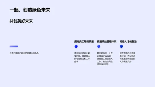 人资行政工作总结PPT模板