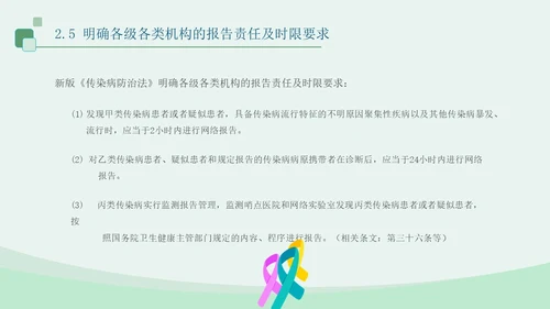 蓝绿色医疗插画风传染病防法法PPT模板法律