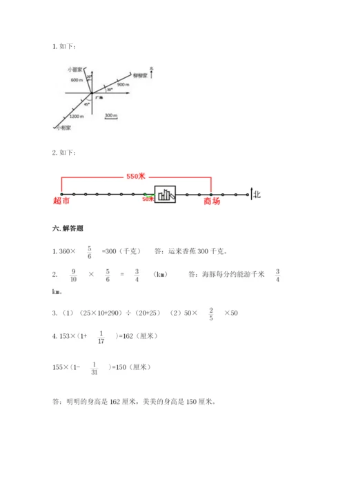 人教版六年级上册数学期中测试卷【考点梳理】.docx