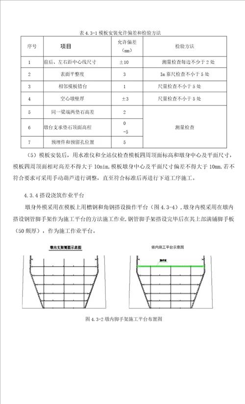 高墩模板吊装及拆除专项施工方案