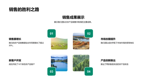 农产品销售总结PPT模板