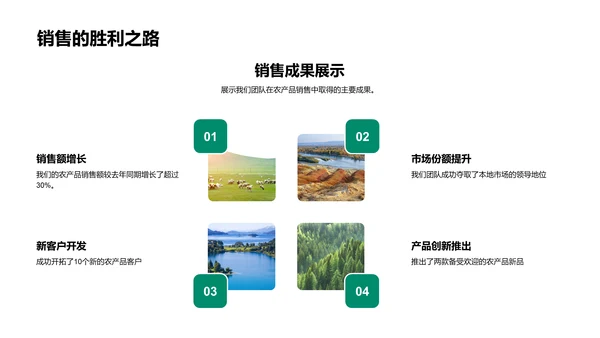 农产品销售总结PPT模板