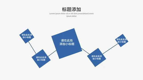 蓝色简约风工作汇报PPT模板
