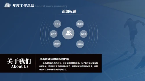 奔跑者年终总结情况汇报通用PPT模板