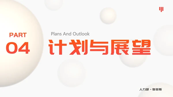 白橙精品几何微立体工作总结PPT模板