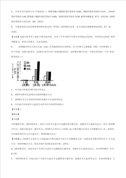 2021届全国百所名校新高考模拟试卷十五生物试题