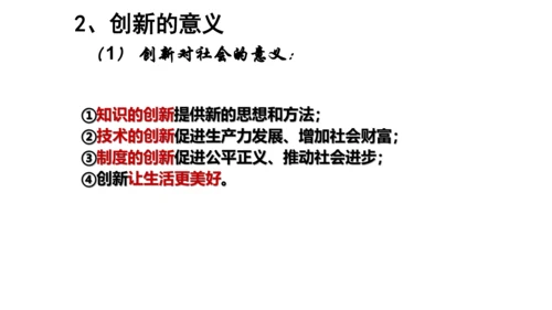 2.1创新改变生活 课件(共34张PPT)