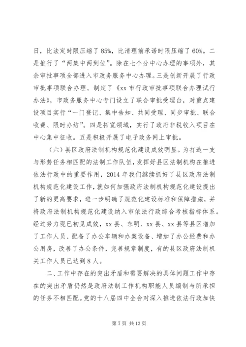 市政府法制办工作总结暨工作计划.docx