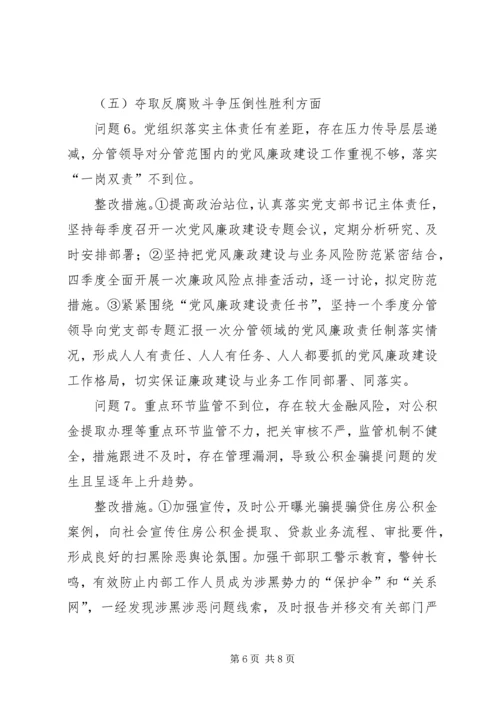 落实市委巡察组反馈问题的整改方案.docx