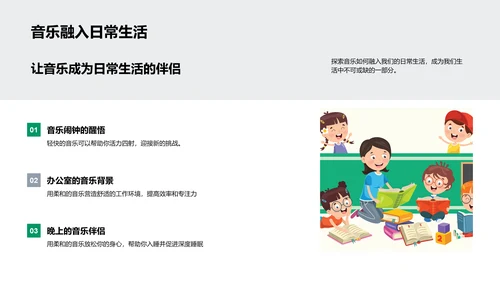 音乐教学实用指南PPT模板