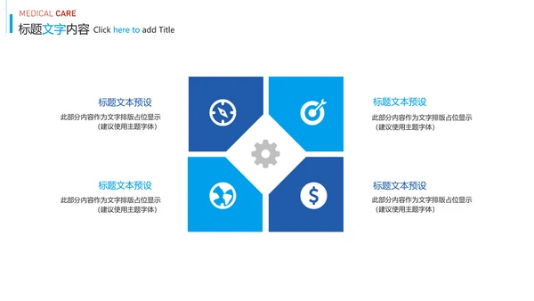 蓝色时尚医疗报告医学研究工作总结PPT模板
