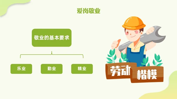简约渐变大学生劳动教育传承劳动美德弘扬奉献精神PPT模板