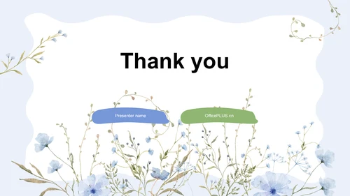 蓝色小清新教师教学案例分享课件PPT主题