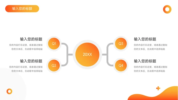 橙色创意创新创业计划书PPT模板