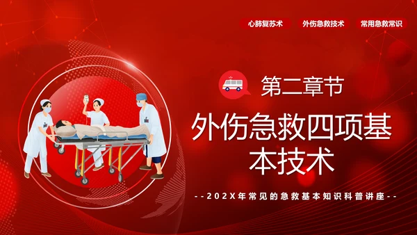 急救知识培训PPT模板