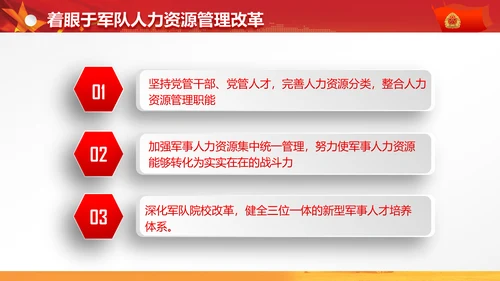 军委改革会议精神解读军队改革PPT模板
