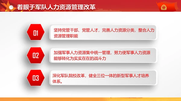 军委改革会议精神解读军队改革PPT模板