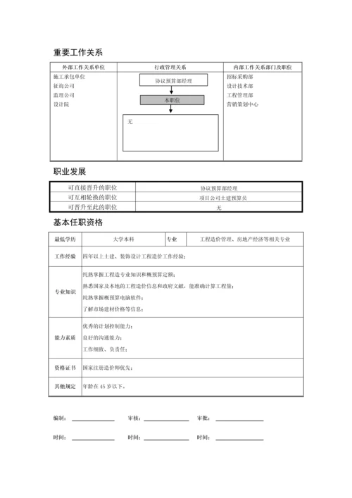 成本合约招标采购岗位说明书.docx