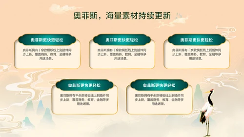 橙色中国风企业工作汇报