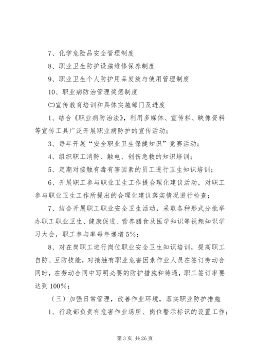 职业卫生工作计划.docx