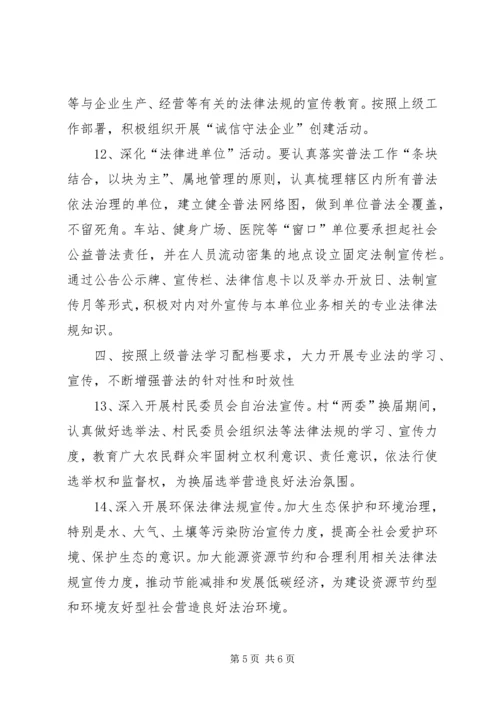 镇委普法治理指导方案.docx