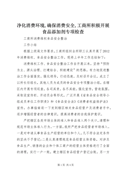 净化消费环境,确保消费安全,工商所积极开展食品添加剂专项检查 (3).docx