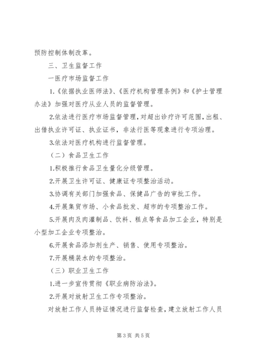 年全市卫生执法监督工作计划 (3).docx