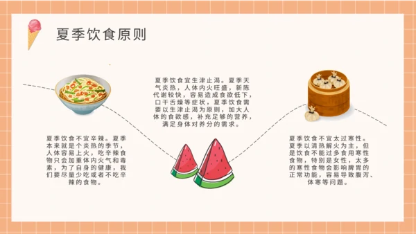 夏季健康饮食水吧PPT模板