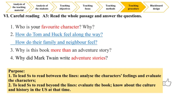 Module 7 Unit 2 It's still read and loved 说课课件