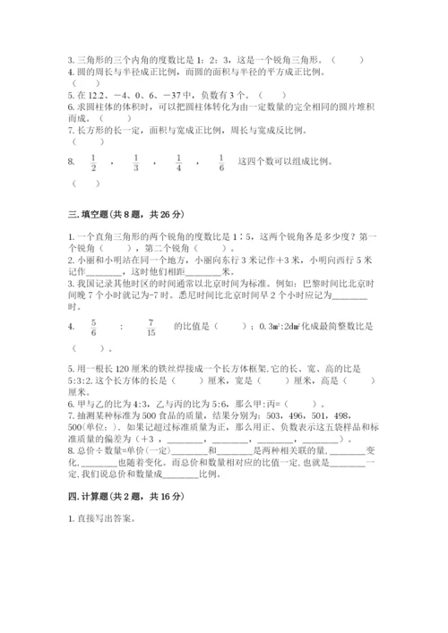 小升初六年级期末试卷及完整答案【考点梳理】.docx