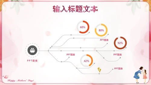 感恩母爱母亲节快乐通用PPT模板