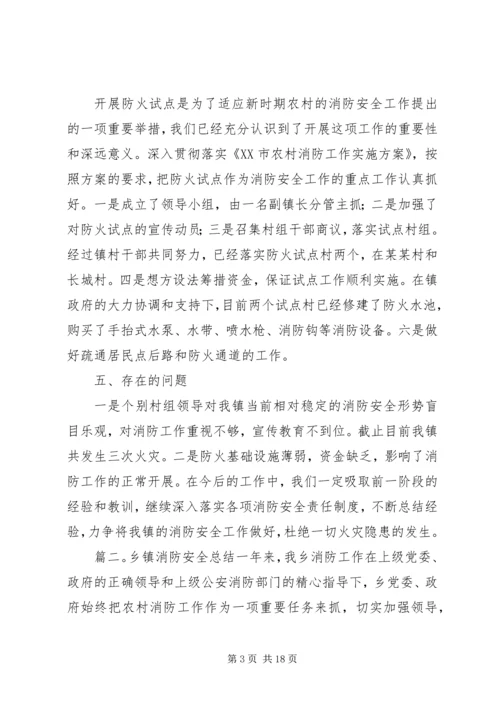 乡镇消防安全总结.docx