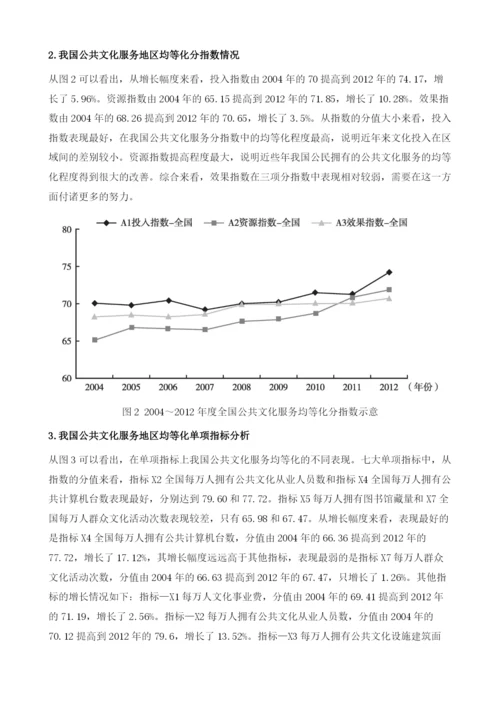 我国公共文化服务均等化指数研究报告.docx