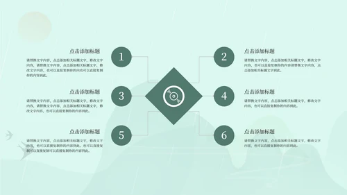 绿色清明节日PPT模板